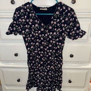 VINTAGE 90s floral button up romper